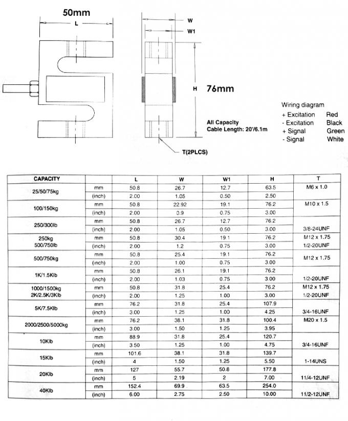 STC 5kg S Tension Weighing Compression Load Cell